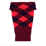 regimental half hose red black