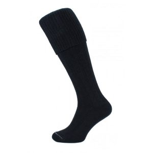 Black kilt socks (plain)